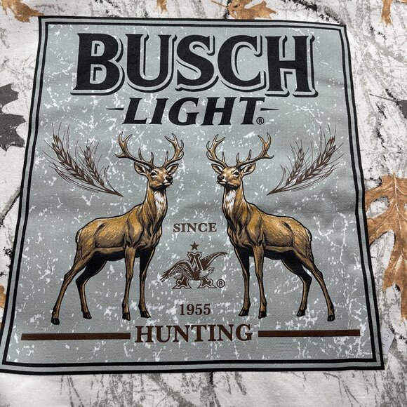 Busch Light Hunting Deer Camo Hoodie Men's Size Medium NWT - Picture 3 of 10